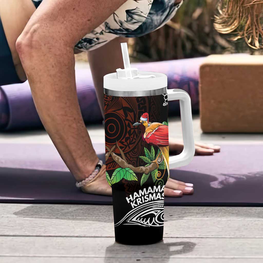 Papua New Guinea Christmas Tumbler With Handle - Polynesian Pride