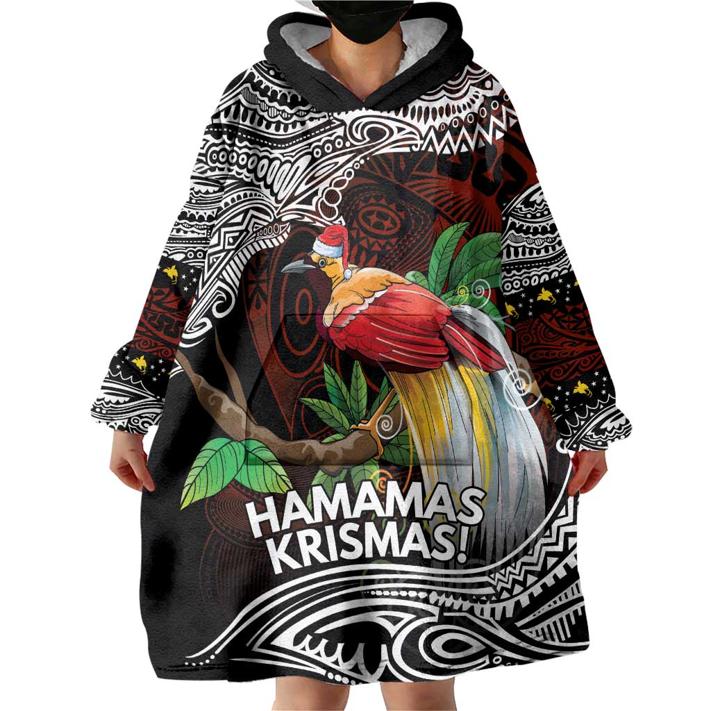 Papua New Guinea Christmas Wearable Blanket Hoodie - Polynesian Pride