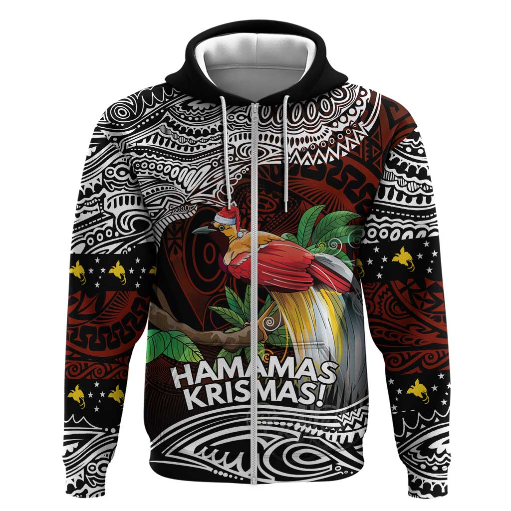 Papua New Guinea Christmas Zip Hoodie - Polynesian Pride