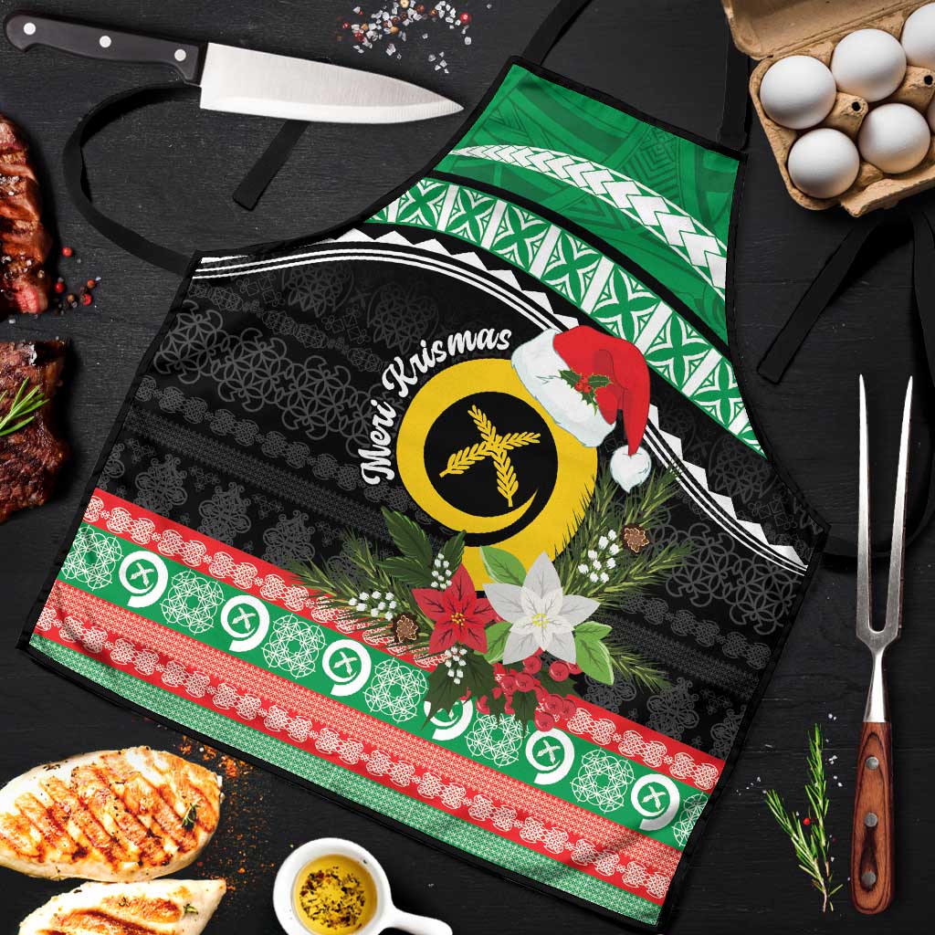Vanuatu Pig's Tusk Meri Krismas! Apron Vanuatuan Sand Drawing Pattern - Polynesian Pride