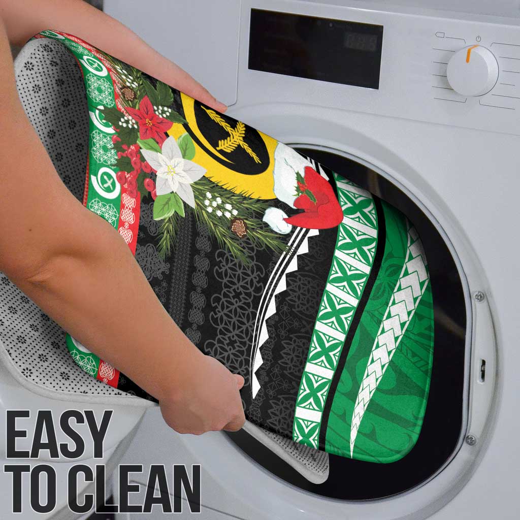 Vanuatu Pig's Tusk Meri Krismas! Bathroom Set Vanuatuan Sand Drawing Pattern - Polynesian Pride