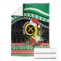 Vanuatu Pig's Tusk Meri Krismas! Blanket Vanuatuan Sand Drawing Pattern - Polynesian Pride