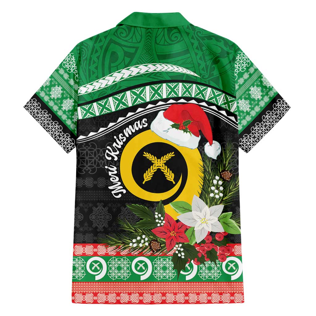 Vanuatu Pig's Tusk Meri Krismas! Family Matching Puletasi and Hawaiian Shirt Vanuatuan Sand Drawing Pattern - Polynesian Pride