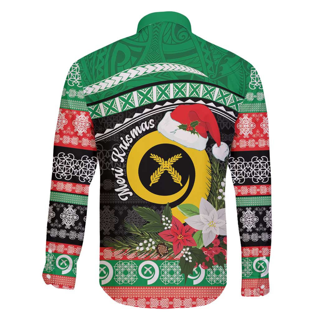 Vanuatu Pig's Tusk Meri Krismas! Family Matching Puletasi and Hawaiian Shirt Vanuatuan Sand Drawing Pattern - Polynesian Pride