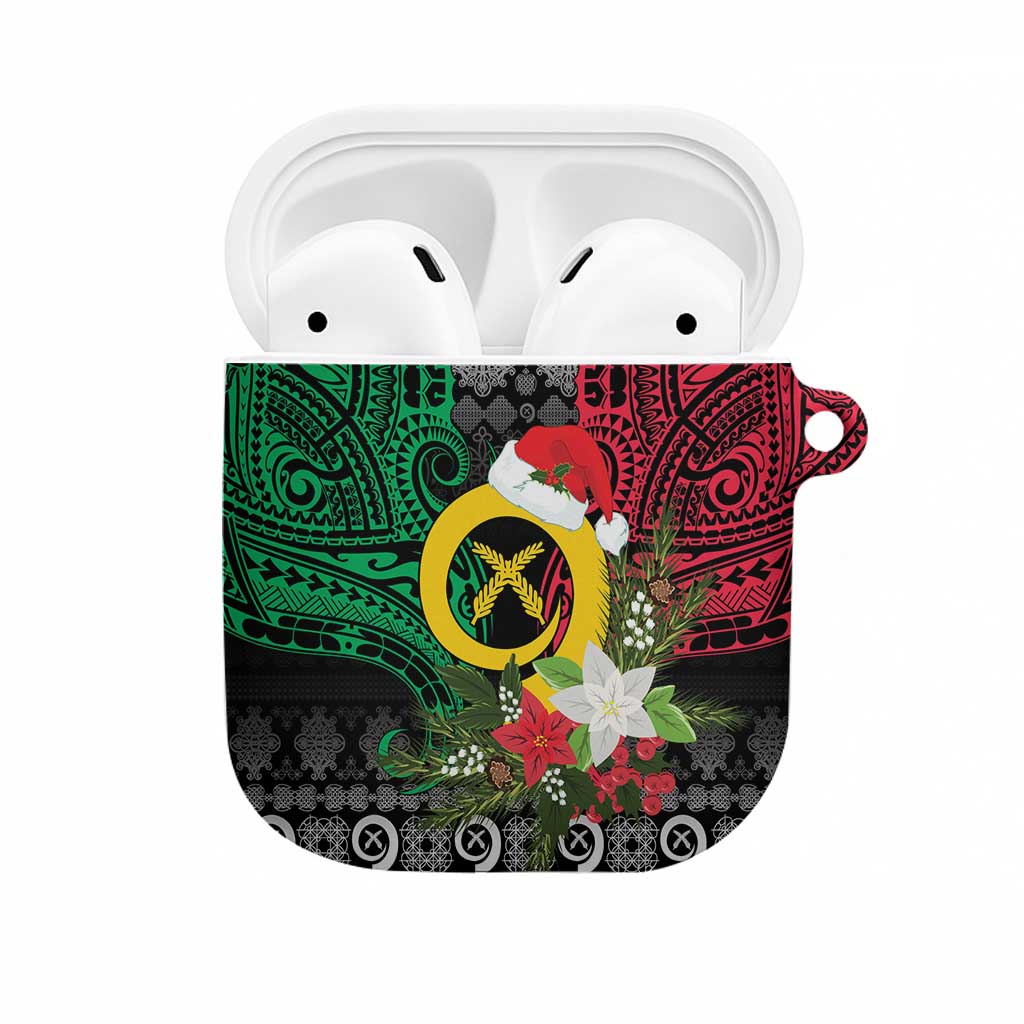 Vanuatu Pig's Tusk Meri Krismas! AirPods Case Vanuatuan Ancient Art Spirit - Polynesian Pride