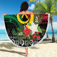 Vanuatu Pig's Tusk Meri Krismas! Beach Blanket Vanuatuan Ancient Art Spirit - Polynesian Pride