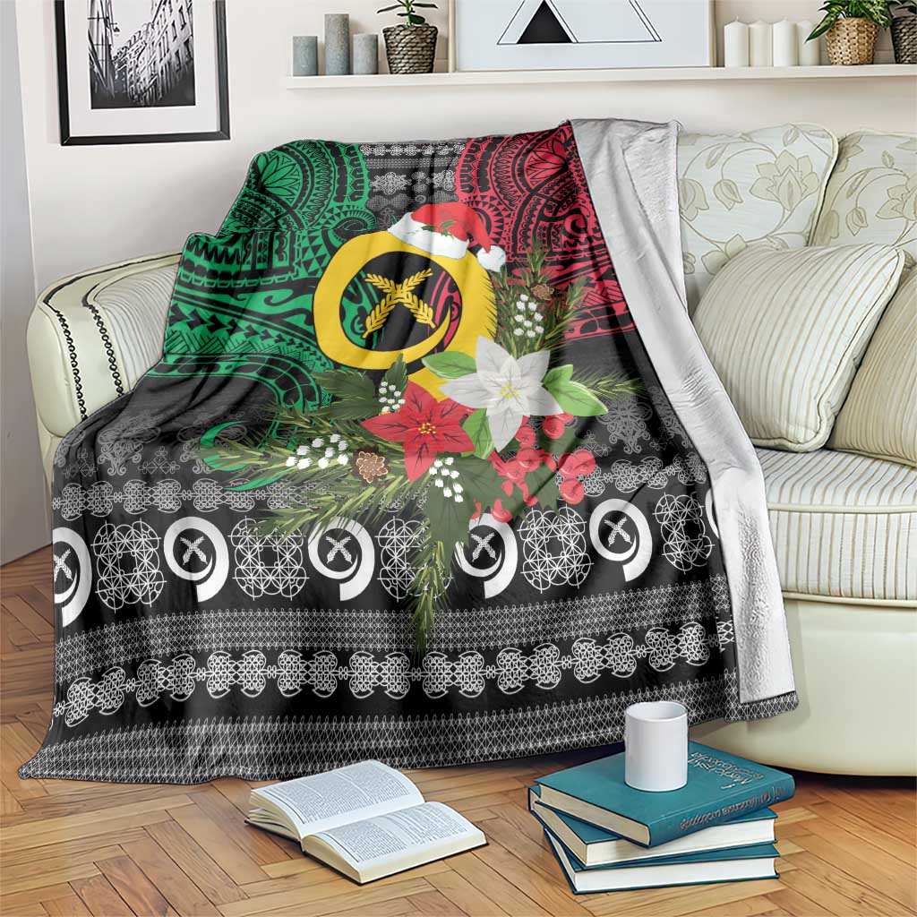 Vanuatu Pig's Tusk Meri Krismas! Blanket Vanuatuan Ancient Art Spirit - Polynesian Pride