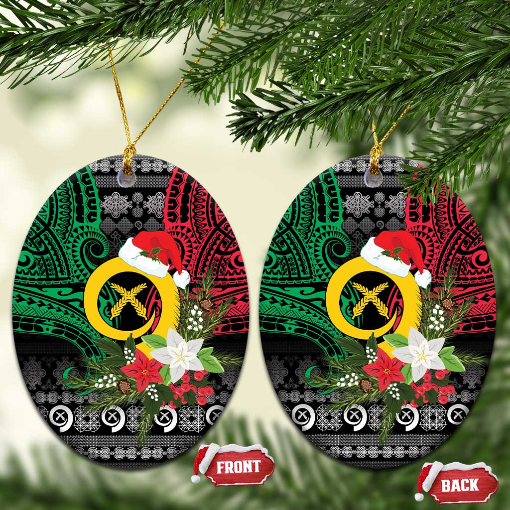 Vanuatu Pig's Tusk Meri Krismas! Ceramic Ornament Vanuatuan Ancient Art Spirit - Polynesian Pride