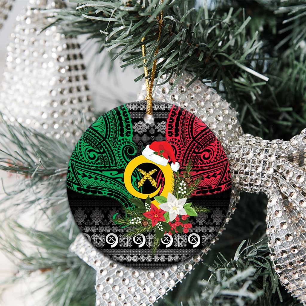 Vanuatu Pig's Tusk Meri Krismas! Ceramic Ornament Vanuatuan Ancient Art Spirit - Polynesian Pride