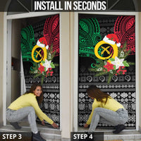 Vanuatu Pig's Tusk Meri Krismas! Door Cover Vanuatuan Ancient Art Spirit - Polynesian Pride