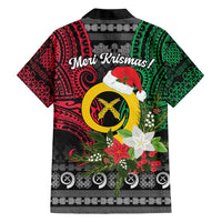 Vanuatu Pig's Tusk Meri Krismas! Family Matching Off The Shoulder Long Sleeve Dress and Hawaiian Shirt Vanuatuan Ancient Art Spirit LT9 - Polynesian Pride