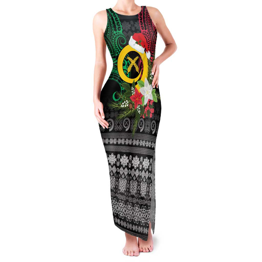 Vanuatu Pig's Tusk Meri Krismas! Family Matching Tank Maxi Dress and Hawaiian Shirt Vanuatuan Ancient Art Spirit - Polynesian Pride