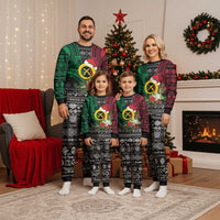 Vanuatu Pig's Tusk Meri Krismas! Christmas Pajama Set Vanuatuan Ancient Art Spirit - Polynesian Pride