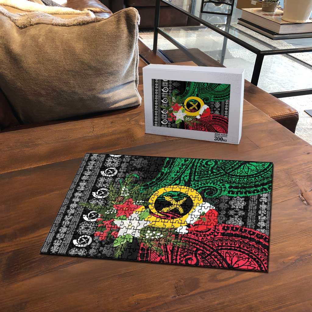 Vanuatu Pig's Tusk Meri Krismas! Puzzle Vanuatuan Ancient Art Spirit - Polynesian Pride