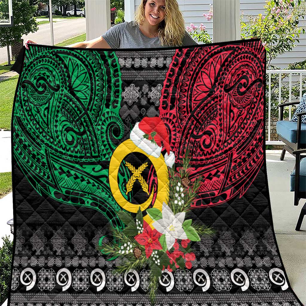 Vanuatu Pig's Tusk Meri Krismas! Quilt Vanuatuan Ancient Art Spirit - Polynesian Pride