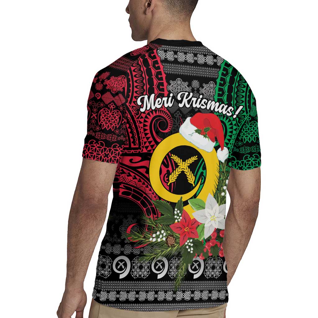 Vanuatu Pig's Tusk Meri Krismas! Rugby Jersey Vanuatuan Ancient Art Spirit - Polynesian Pride