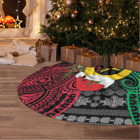 Vanuatu Pig's Tusk Meri Krismas! Tree Skirt Vanuatuan Ancient Art Spirit - Polynesian Pride