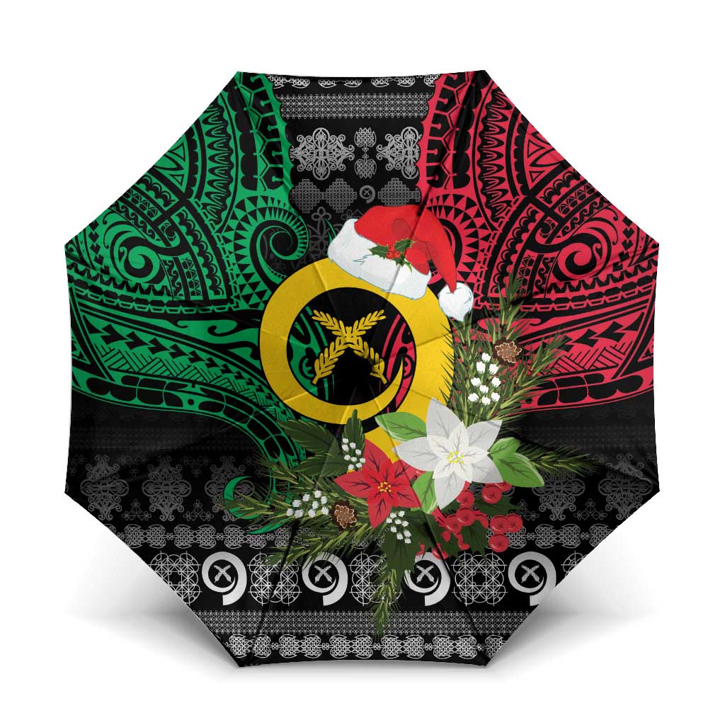 Vanuatu Pig's Tusk Meri Krismas! Umbrella Vanuatuan Ancient Art Spirit - Polynesian Pride
