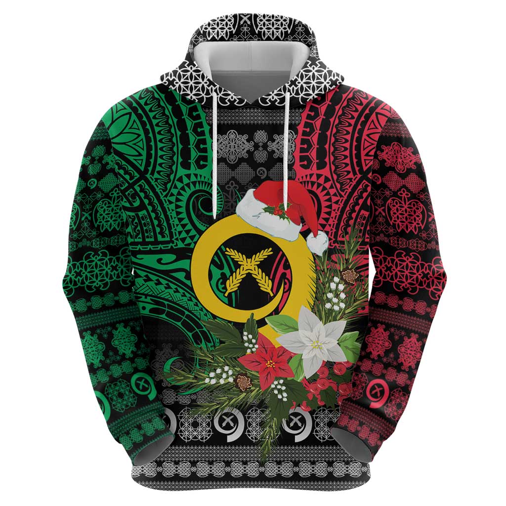 Vanuatu Pig's Tusk Meri Krismas! Zip Hoodie Vanuatuan Ancient Art Spirit - Polynesian Pride
