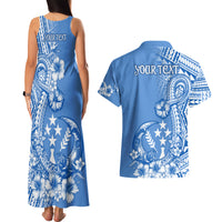 Kosrae Constitution Day Personalised Couples Matching Tank Maxi Dress and Hawaiian Shirt Kusaie Hook Tattoo Special Polynesian Pattern LT9 - Polynesian Pride