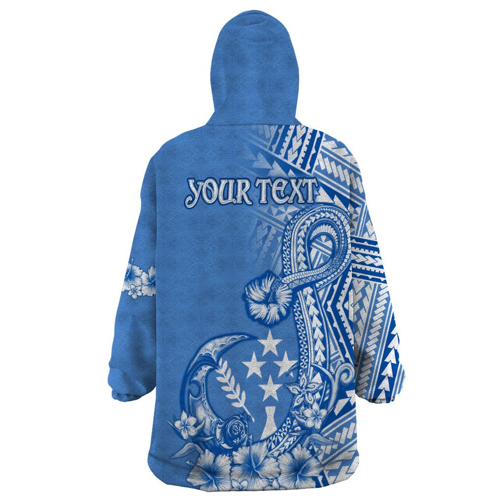 Kosrae Constitution Day Personalised Wearable Blanket Hoodie Kusaie Hook Tattoo Special Polynesian Pattern LT9 - Polynesian Pride