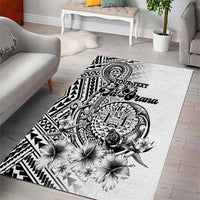 Ia Orana Tahiti Personalised Area Rug French Polynesia Hook Tattoo Special White Color LT9