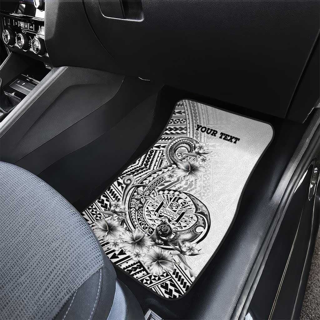 Ia Orana Tahiti Personalised Car Mats French Polynesia Hook Tattoo Special White Color LT9