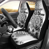 Ia Orana Tahiti Personalised Car Seat Cover French Polynesia Hook Tattoo Special White Color LT9