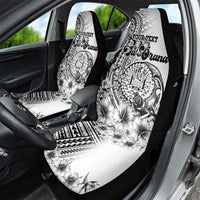Ia Orana Tahiti Personalised Car Seat Cover French Polynesia Hook Tattoo Special White Color LT9
