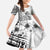 Ia Orana Tahiti Personalised Family Matching Off Shoulder Long Sleeve Dress and Hawaiian Shirt French Polynesia Hook Tattoo Special White Color LT9