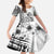 Ia Orana Tahiti Personalised Family Matching Puletasi Dress and Hawaiian Shirt French Polynesia Hook Tattoo Special White Color LT9