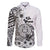 Ia Orana Tahiti Personalised Family Matching Puletasi Dress and Hawaiian Shirt French Polynesia Hook Tattoo Special White Color LT9