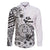 Ia Orana Tahiti Personalised Family Matching Short Sleeve Bodycon Dress and Hawaiian Shirt French Polynesia Hook Tattoo Special White Color LT9