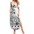 Ia Orana Tahiti Personalised Family Matching Summer Maxi Dress and Hawaiian Shirt French Polynesia Hook Tattoo Special White Color LT9