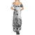 Ia Orana Tahiti Personalised Family Matching Summer Maxi Dress and Hawaiian Shirt French Polynesia Hook Tattoo Special White Color LT9