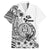 Ia Orana Tahiti Personalised Family Matching Tank Maxi Dress and Hawaiian Shirt French Polynesia Hook Tattoo Special White Color LT9