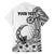 Ia Orana Tahiti Personalised Family Matching Tank Maxi Dress and Hawaiian Shirt French Polynesia Hook Tattoo Special White Color LT9