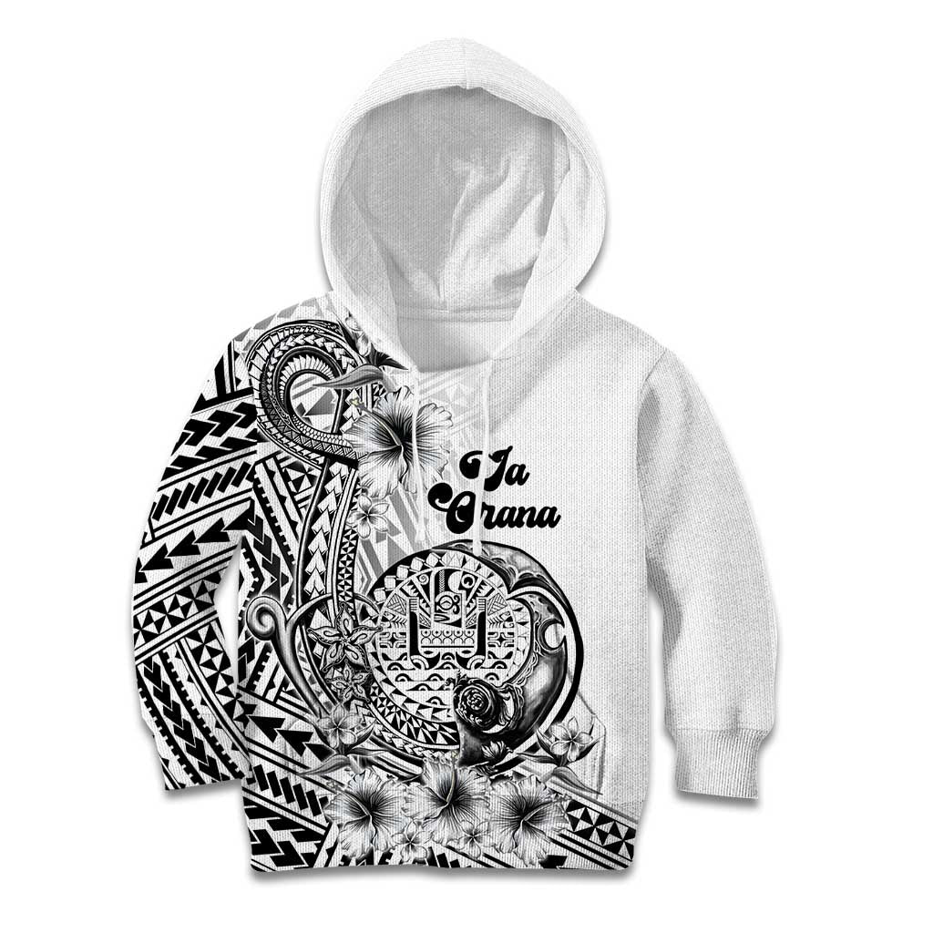 Ia Orana Tahiti Personalised Kid Hoodie French Polynesia Hook Tattoo Special White Color LT9