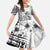 Ia Orana Tahiti Personalised Kid Short Sleeve Dress French Polynesia Hook Tattoo Special White Color LT9