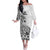 Ia Orana Tahiti Personalised Off The Shoulder Long Sleeve Dress French Polynesia Hook Tattoo Special White Color LT9