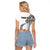 Ia Orana Tahiti Personalised Raglan Cropped T Shirt French Polynesia Hook Tattoo Special White Color LT9