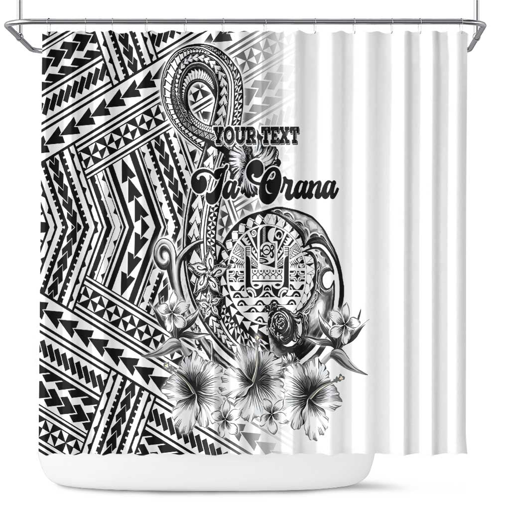 Ia Orana Tahiti Personalised Shower Curtain French Polynesia Hook Tattoo Special White Color LT9