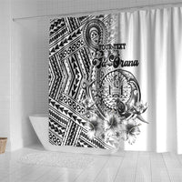 Ia Orana Tahiti Personalised Shower Curtain French Polynesia Hook Tattoo Special White Color LT9
