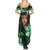 New Zealand Custom Women's Day Summer Maxi Dress Maori Girl Feathers of Hope - Green LT9 - Polynesian Pride