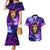 New Zealand Custom Women's Day Couples Matching Mermaid Dress and Hawaiian Shirt Maori Girl Feathers of Hope - Purple LT9 Purple - Polynesian Pride