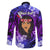 New Zealand Custom Women's Day Family Matching Mermaid Dress and Hawaiian Shirt Maori Girl Feathers of Hope - Purple LT9 - Polynesian Pride