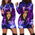 New Zealand Custom Women's Day Hoodie Dress Maori Girl Feathers of Hope - Purple LT9 - Polynesian Pride