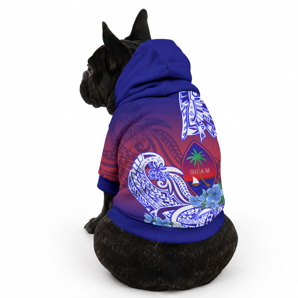 Guam Pet Hoodie Polynesian Floral Tribal LT9 - Polynesian Pride