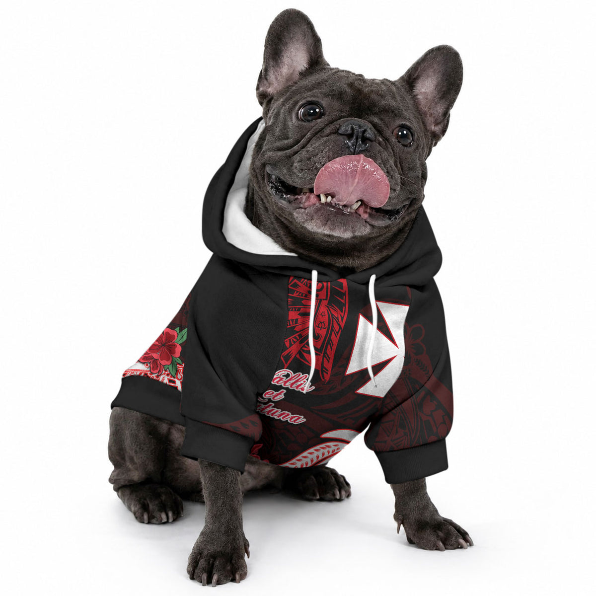 Wallis et Futuna Pet Hoodie Polynesian Floral Tribal LT9 - Polynesian Pride