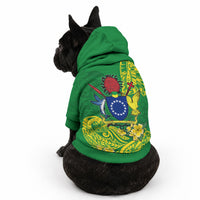 Cook Island Pet Hoodie Polynesian Floral Tribal LT9 - Polynesian Pride